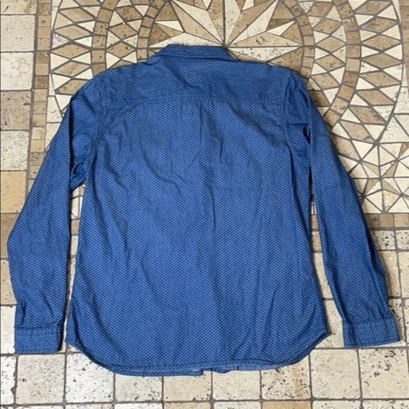 BOSSINI MEN'S Slim Fit Button Down Shirt Blue Size XL - Picture 3 of 11